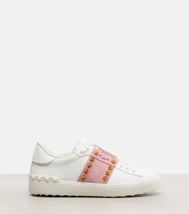 Valentino Garavani Rockstud Untitled leather sneakers | Thumbnail 3 Valentino Garavani Rockstud Untitled leather sneakers | Thumbnail 3