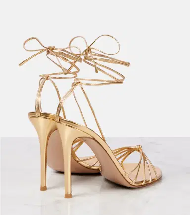 Gianvito Rossi 105 metallic leather sandals | Thumbnail 2 Gianvito Rossi 105 metallic leather sandals | Thumbnail 2