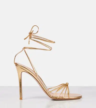 Gianvito Rossi 105 metallic leather sandals | Thumbnail 3 Gianvito Rossi 105 metallic leather sandals | Thumbnail 3