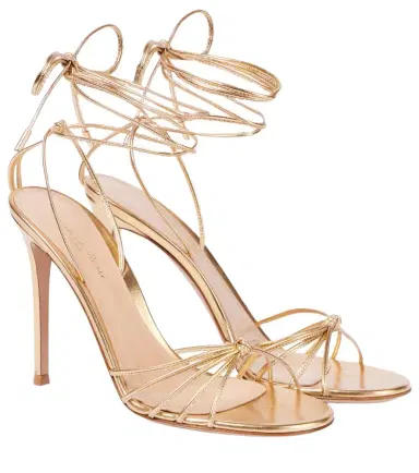 Gianvito Rossi 105 metallic leather sandals | Thumbnail 1 Gianvito Rossi 105 metallic leather sandals | Thumbnail 1