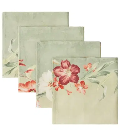 Cabana Ibiscus set of 4 linen napkins | Thumbnail 1 Cabana Ibiscus set of 4 linen napkins | Thumbnail 1