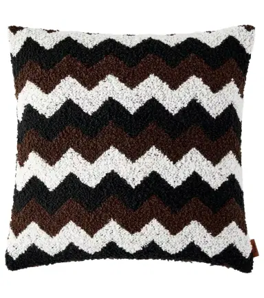 Missoni Riccio Zigzag bouclé cushion | Thumbnail 1 Missoni Riccio Zigzag bouclé cushion | Thumbnail 1