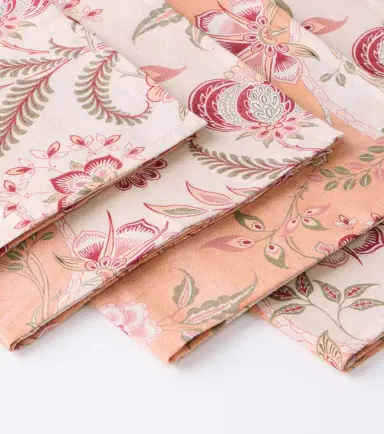 Cabana Asli set of 4 floral linen napkins | Thumbnail 3 Cabana Asli set of 4 floral linen napkins | Thumbnail 3