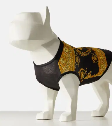 Versace Home Printed cotton-blend dog T-shirt | Thumbnail 3 Versace Home Printed cotton-blend dog T-shirt | Thumbnail 3