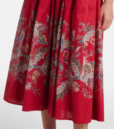 Zimmermann Rhiannon gathered paisley cotton midi dress | Thumbnail 3 Zimmermann Rhiannon gathered paisley cotton midi dress | Thumbnail 3