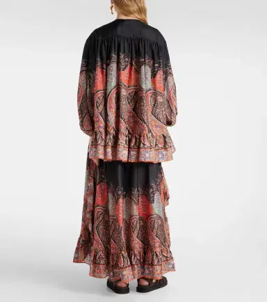 Zimmermann Rhiannon ruffled silk top | Thumbnail 2 Zimmermann Rhiannon ruffled silk top | Thumbnail 2