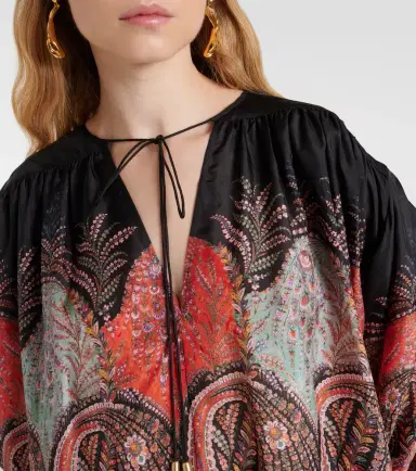 Zimmermann Rhiannon ruffled silk top | Thumbnail 3 Zimmermann Rhiannon ruffled silk top | Thumbnail 3