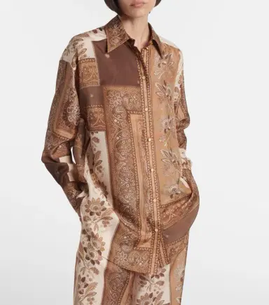 Zimmermann Lucky bandana silk satin shirt | Thumbnail 3 Zimmermann Lucky bandana silk satin shirt | Thumbnail 3
