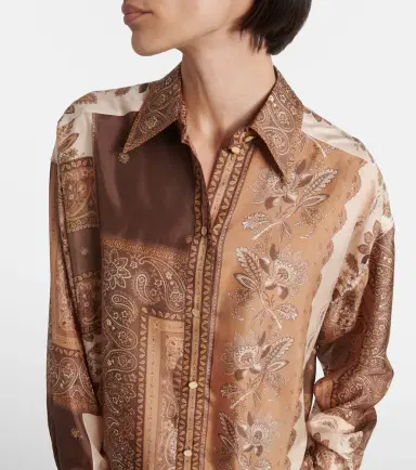 Zimmermann Lucky bandana silk satin shirt | Thumbnail 6 Zimmermann Lucky bandana silk satin shirt | Thumbnail 6