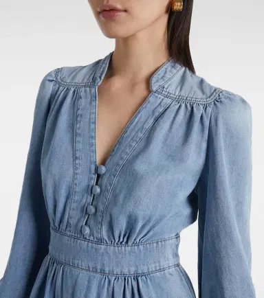 Zimmermann Lucky denim midi dress | Thumbnail 5 Zimmermann Lucky denim midi dress | Thumbnail 5
