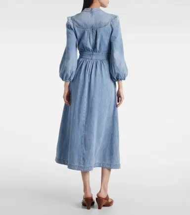 Zimmermann Lucky denim midi dress | Thumbnail 6 Zimmermann Lucky denim midi dress | Thumbnail 6