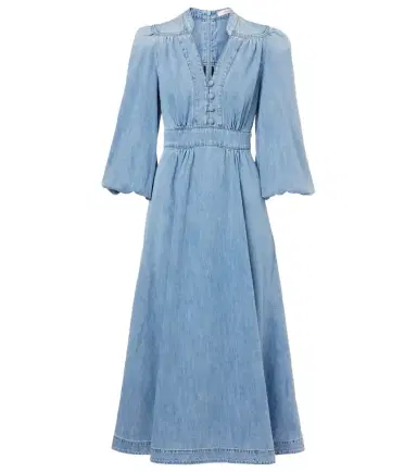 Zimmermann Lucky denim midi dress | Thumbnail 1 Zimmermann Lucky denim midi dress | Thumbnail 1