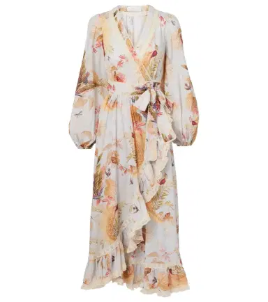 Zimmermann Ascension floral ruffled cotton midi dress | Thumbnail 1 Zimmermann Ascension floral ruffled cotton midi dress | Thumbnail 1