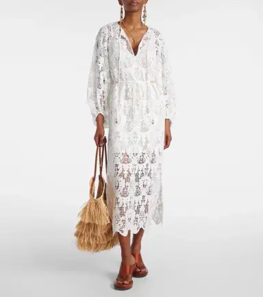Zimmermann Coco lace midi dress | Thumbnail 2 Zimmermann Coco lace midi dress | Thumbnail 2