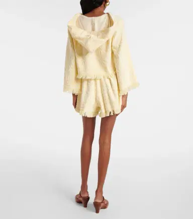 Zimmermann Coco hooded cotton terry crop top | Thumbnail 3 Zimmermann Coco hooded cotton terry crop top | Thumbnail 3