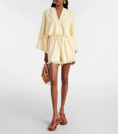 Zimmermann Coco hooded cotton terry crop top | Thumbnail 5 Zimmermann Coco hooded cotton terry crop top | Thumbnail 5