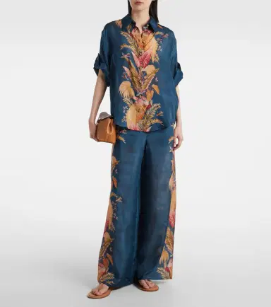 Zimmermann Ascension floral silk wide-leg pants | Thumbnail 3 Zimmermann Ascension floral silk wide-leg pants | Thumbnail 3