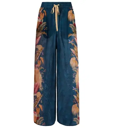 Zimmermann Ascension floral silk wide-leg pants | Thumbnail 1 Zimmermann Ascension floral silk wide-leg pants | Thumbnail 1