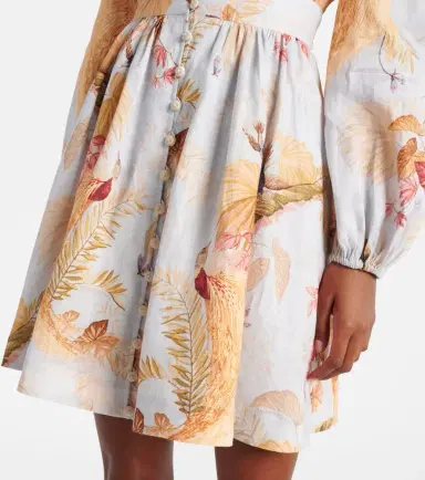 Zimmermann Ascension floral linen minidress | Thumbnail 4 Zimmermann Ascension floral linen minidress | Thumbnail 4
