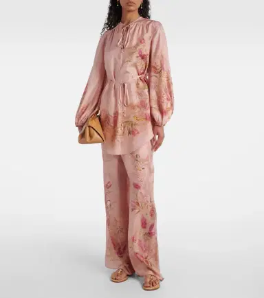 Zimmermann Cascadian floral silk wide-leg pants | Thumbnail 2 Zimmermann Cascadian floral silk wide-leg pants | Thumbnail 2