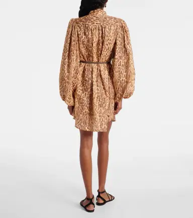 Zimmermann Cascadian leopard-print linen tunic | Thumbnail 5 Zimmermann Cascadian leopard-print linen tunic | Thumbnail 5