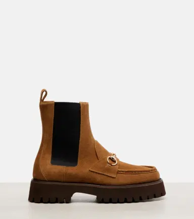 Gucci Sylke suede Chelsea boots | Thumbnail 4 Gucci Sylke suede Chelsea boots | Thumbnail 4