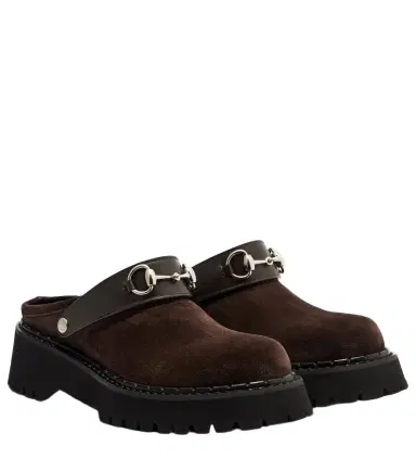 Gucci Horsebit suede mules | Thumbnail 1 Gucci Horsebit suede mules | Thumbnail 1