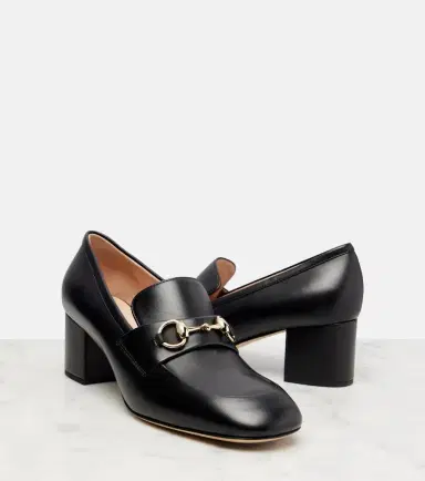 Gucci Lady Horsebit leather loafer pumps | Thumbnail 4 Gucci Lady Horsebit leather loafer pumps | Thumbnail 4