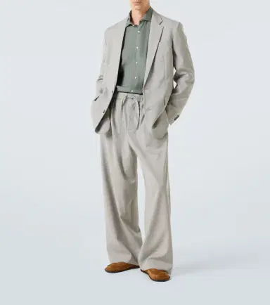 Loewe Wool wide-leg pants | Thumbnail 3 Loewe Wool wide-leg pants | Thumbnail 3