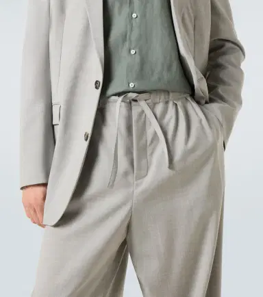 Loewe Wool wide-leg pants | Thumbnail 4 Loewe Wool wide-leg pants | Thumbnail 4