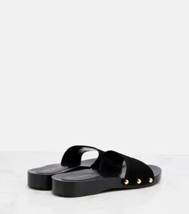 Gianvito Rossi Riviera suede slides | Thumbnail 4 Gianvito Rossi Riviera suede slides | Thumbnail 4