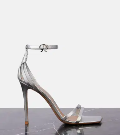 Gianvito Rossi 105 metallic leather sandals | Thumbnail 3 Gianvito Rossi 105 metallic leather sandals | Thumbnail 3