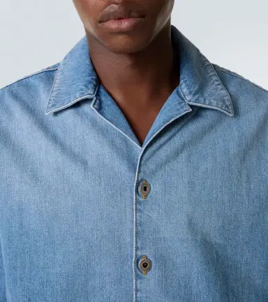 Loewe Anagram denim bowling shirt | Thumbnail 2 Loewe Anagram denim bowling shirt | Thumbnail 2