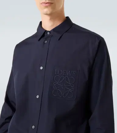 Loewe Logo cotton poplin shirt | Thumbnail 3 Loewe Logo cotton poplin shirt | Thumbnail 3
