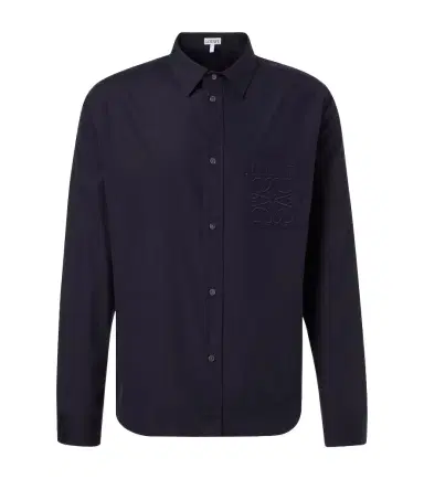 Loewe Logo cotton poplin shirt | Thumbnail 1 Loewe Logo cotton poplin shirt | Thumbnail 1