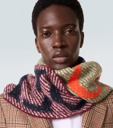 Loewe Fringed logo alpaca and wool-blend scarf | Thumbnail 3 Loewe Fringed logo alpaca and wool-blend scarf | Thumbnail 3
