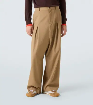 Loewe Cotton twill wide-leg pants | Thumbnail 4 Loewe Cotton twill wide-leg pants | Thumbnail 4