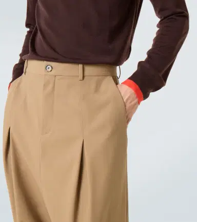 Loewe Cotton twill wide-leg pants | Thumbnail 5 Loewe Cotton twill wide-leg pants | Thumbnail 5