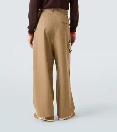 Loewe Cotton twill wide-leg pants | Thumbnail 6 Loewe Cotton twill wide-leg pants | Thumbnail 6