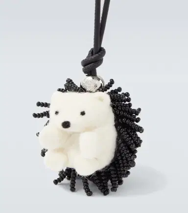 Loewe Hedgehog beaded bag charm | Thumbnail 2 Loewe Hedgehog beaded bag charm | Thumbnail 2