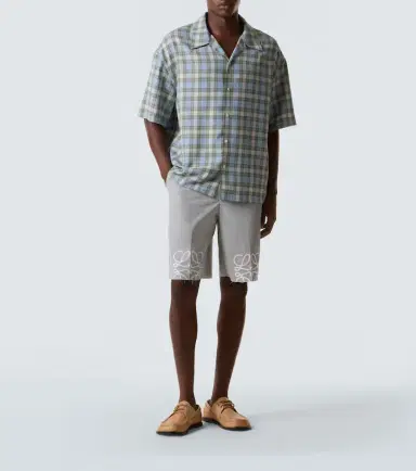 Loewe Anagram cotton twill shorts | Thumbnail 5 Loewe Anagram cotton twill shorts | Thumbnail 5