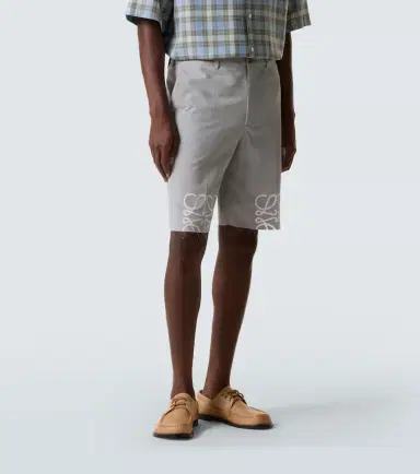 Loewe Anagram cotton twill shorts | Thumbnail 6 Loewe Anagram cotton twill shorts | Thumbnail 6