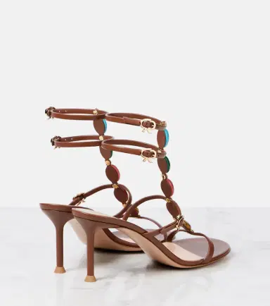 Gianvito Rossi Shanti 70 embellished leather sandals | Thumbnail 3 Gianvito Rossi Shanti 70 embellished leather sandals | Thumbnail 3