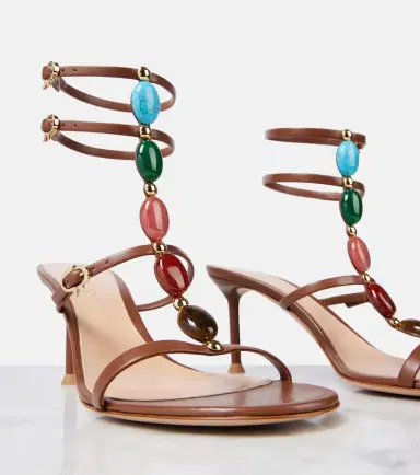 Gianvito Rossi Shanti 70 embellished leather sandals | Thumbnail 4 Gianvito Rossi Shanti 70 embellished leather sandals | Thumbnail 4