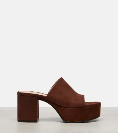 Gianvito Rossi Suede platform mules | Thumbnail 3 Gianvito Rossi Suede platform mules | Thumbnail 3