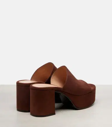 Gianvito Rossi Suede platform mules | Thumbnail 4 Gianvito Rossi Suede platform mules | Thumbnail 4