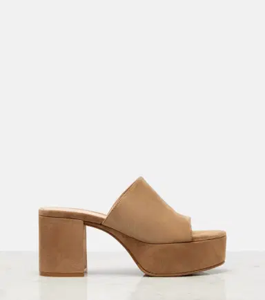 Gianvito Rossi Suede platform mules | Thumbnail 4 Gianvito Rossi Suede platform mules | Thumbnail 4