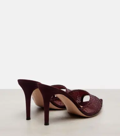 Gianvito Rossi Rania 85 crystal-embellished mules | Thumbnail 2 Gianvito Rossi Rania 85 crystal-embellished mules | Thumbnail 2