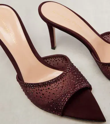 Gianvito Rossi Rania 85 crystal-embellished mules | Thumbnail 3 Gianvito Rossi Rania 85 crystal-embellished mules | Thumbnail 3