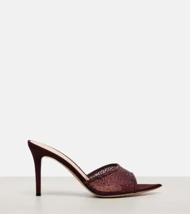 Gianvito Rossi Rania 85 crystal-embellished mules | Thumbnail 4 Gianvito Rossi Rania 85 crystal-embellished mules | Thumbnail 4